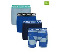 Vingino 4er-Set: Boxershorts in Dunkelblau - Größe 146/152 | Kinder Waesche