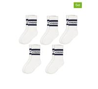 Vingino 5er-Set: Socken in Weiß - Größe 27-30 | Kinder Socken Strumpfhosen