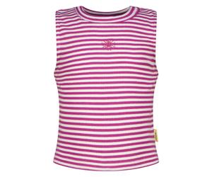 Vingino Girls Basic-crop Rib Top Stripe Top Aster Pink Größe: 8 | Outlet | Unisex | Rosa