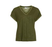 Vinoel V-Neck S/S Stitch Detail Top