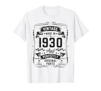 Vintage 1930 96yr 96th Birthday Gifts for Men 96 Years Old T-Shirt