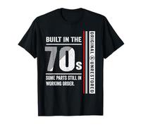 Vintage 1970er Jahre Built In The 70s Seventies Funny 50th Birthday T-Shirt