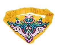 Vintage Bandana Stirnband aus Gewebe und Spitze für Damen und Mädchen | Feines Muster mit Stickerei, Praktisch für Frisuren, für Pony, Kurzes Haar, Abschlussball und Fotos