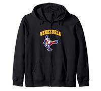 Vintage Cartoon Venezuela Guacamaya Ara Retro Baseball Kapuzenjacke