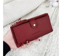 Vintage Damen Mode moderner Business schlanker tragbarer vielseitiger Großraum-Kreditkarten-Reißverschluss-ID-Karten-Bar-Aufbewahrung Business Lässig