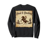 Vintage Distressed Grunge Wild Desert Cowboy 70er Jahre Western Sweatshirt
