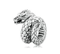 Vintage Dragon Charm 925 Sterling Silver Charm Fits For Pandora Bracelet Necklace