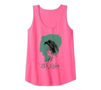 Vintage Edgar Allen Poe Rabenhemd Art-Allan Poe Nevermore Tank Top, Damen, Neonrosa, L