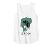 Vintage Edgar Allen Poe Rabenhemd Art-Allan Poe Nevermore Tank Top, Damen, Weiß, L