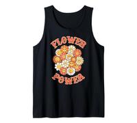 Vintage floral Hippie Groovy 70s Flowers Retro Flower Power Tank Top