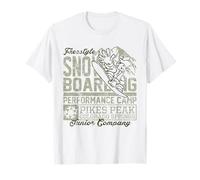 Vintage Freestyle Snowboard Pikes Peak Colorado Springs T-Shirt