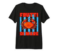Vintage Frutti Di Mare Red Crab Meeresfrüchte Liebhaber Italienisch Premium T-Shirt