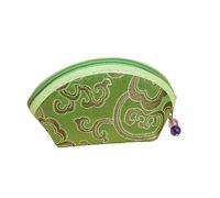 Vintage-Geldbörse - kompakte bestickte Tasche, Mini-, Reißverschluss mit Blumenmuster | Schmuck-Organizer für Damen, kleine Aufbewahrungstasche, Armband, Ring, Halskette, Ohrringe, Schmuckhalter