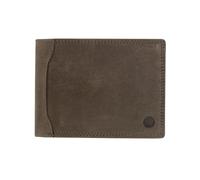 Vintage Geldbörse mit Riegel quer RFID Schutz dunkelbraun