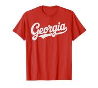 Vintage Georgia Script Retro Swoosh Design T-Shirt