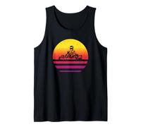 Vintage-Go-Kart-Rennsport, Retro-Sonnenuntergangsgrafik, Herren Tank Top