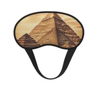 Vintage Great Egyptian Pyramid Sleep Mask for Side Sleeper, Blackout Eye Mask for Women Men, Zero Pressure Sleeping Masks Soft Breathable Eye Cover Comfortable Blindfold Eyeshade for Night Sleep