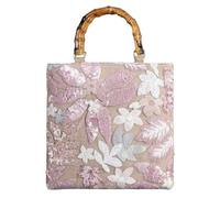 Vintage-Handtasche mit Blumenstickerei & Pailletten, Strandtasche mit | Bohemian-Einkaufstasche für Damen, Arbeit, Einkaufen, Reisen, mit Stauraum mit mehreren Fächern