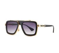 Vintage Herren Sonnenbrille Gradient Polarized Square Glasses Outdoor Driving Shades, 1, Einheitsgröße