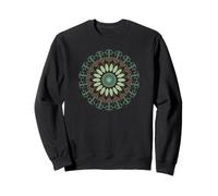 Vintage Illustrated Leaves & Nature Mandala Zen Design Sweatshirt