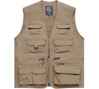 Vintage Industries Angler Weste Legend Fishing Vest Beige-L