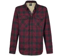 Vintage Industries Class Sherpa Übergangsjacke rot schwarz in L