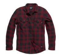 Vintage Industries Globe Heavyweight Shirt - Workwear-Hemd aus 100% Baumwollflanell, Karo, Enzym-Waschung, 2 Brusttaschen. S