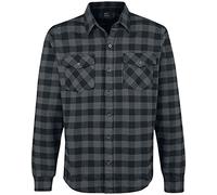 Vintage Industries Hemd Harley Check – Herren, grau, Synthetik, Größe XXL
