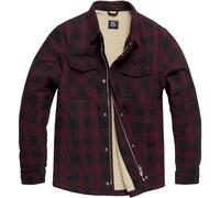 Vintage Industries Holzfällerjacke Craft Heavyweight Sherpa Burgundy Check-M