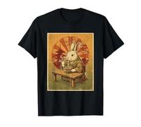 Vintage Japanischer Hase Isst Ramen Kimono T-Shirt