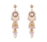 Vintage Jhumka Jhumki Quaste Tropfen baumeln indische ethnische Perlen Kugeln Glocke Statement Antik Traditionelle Ohrringe für Frauen Mädchen Kristall Hochzeit Party Festival Böhmischen Schmuck