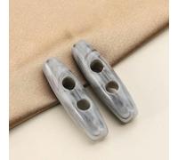 Vintage-Knöpfe 10 Stück 31/39 mm ovale Hornknöpfe, Knebelknöpfe for Strickjacken, grüne Knöpfe, Harzknöpfe for Stricken(Gray,31mm/10pcs)