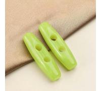 Vintage-Knöpfe 10 Stück 31/39 mm ovale Hornknöpfe, Knebelknöpfe for Strickjacken, grüne Knöpfe, Harzknöpfe for Stricken(Green,39mm/10pcs)