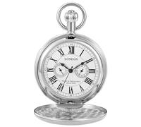 Vintage Kupfer Zug London Design Handaufzug Mechanische Taschenuhr Herren Uhren, Silber 3, Vintage