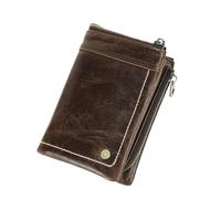 Vintage-Lederbrieftasche Kurze Brieftasche aus Leder for Herren, Kartenhalter, Münzbörse, Geldklammer-Schlitz, Herrengeldbörse, Herrenbrieftasche