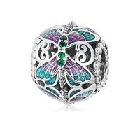 Vintage Libelle Charm 925 Sterling Silber Charm passt für Pandora Armband Halskette