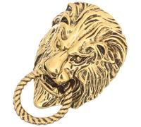Vintage Löwen Brosche aus Legierung für Herren, Goldene Anstecknadel | Dekoratives Wappen, Auffälliger Schmuck für Sakko und Kleidung, Passend zu Valentinstag, Weihnachten, Neujahr