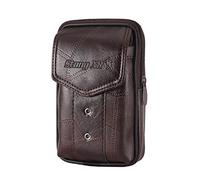 Vintage Men Waist Pack Belt Bag PU Leather Phone Pouch Travel Hip Hanging Purse Travel Bags for Men with