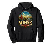 Vintage Minsk Belarus Reise Souvenir Wahrzeichen Geschenk Pullover Hoodie