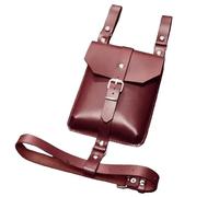 Vintage Mittelalter Leder Oberschenkeltasche mit verstellbarem Beingürtel Mittelalter Leder Gürteltasche Hüfte Kostüm Zubehör Festival Hüfttasche, rot, Einheitsgröße, Mass Beauty