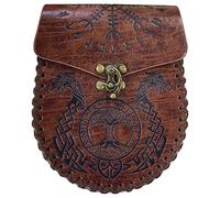 Vintage mittelalterliche Hüfttasche, Hüfttasche, PU Leder, mittelalterliche geprägte Gürteltasche, Wikinger Gürtel, Münze, Vintage Beutel, Geldbörse