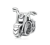Vintage Motorrad Charm 925 Sterling Silber Charm passt für Pandora Armband Halskette