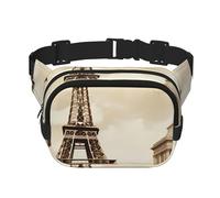 Vintage Paris Eiffelturm Schmetterling Bauchtasche Verstellbare Umhängetasche Große Hüfttasche Reise Gürteltasche Unisex Bauchtasche