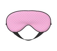 Vintage Polka Dots Rosa Schlafmaske, Augenmasken für Schlaf Doppelseitige Schlafmasken für Damen Herren, Verdunkelung Augenabdeckungen zum Schlafen, Reisen