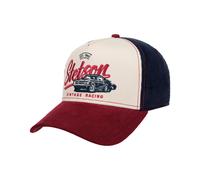 Stetson Vintage Racing Cap Basecap Baseballcap Strapback Herren - Metallschnalle, mit Schirm Frühling-Sommer Herbst-Winter Frühjahr Sommer Herbst Winter - One Size blau-rot