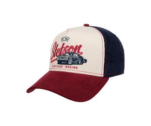 Vintage Racing Cap - blau-rot / One Size