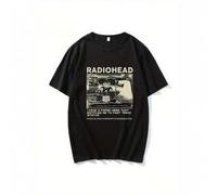 Vintage Radiohead Graphic Print T-Shirt For Men and Women Comfortable Cotton Crew Neck Top With unique Design Breathable Knit Fabric Perfect For all S