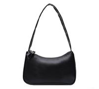 Vintage Retro Totes Handtasche, Leder Mini Umhängetaschen, Kleine Subaxillary Bag (Schwarz)