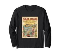 Vintage San Juan Puerto Rico Reise-Souvenir Touristengeschenk Langarmshirt