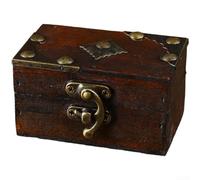 Vintage-Schmuckschatulle aus Holz mit zuverlässigem Schloss für organisierte Schmuckaufbewahrung und Präsentation (kein Schloss braun)